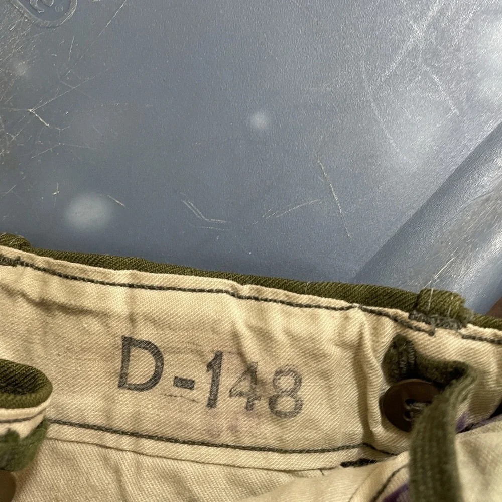 Vtg Korean War Pants Medium Long M-1951 Army Field Trouser Wool OG-108 32x33 Men